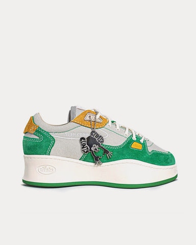 Clints Inc Stepper Green Low Top Sneakers