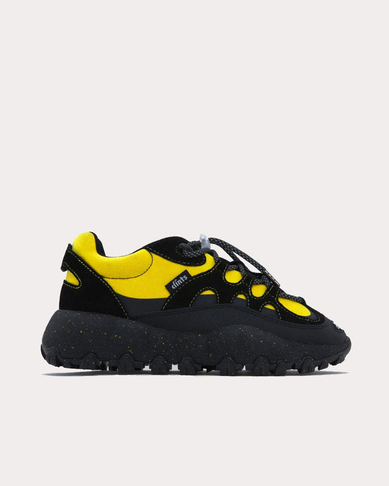 Clints Inc Sting Black / Electric Yellow Low Top Sneakers - 1