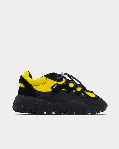 Clints Inc Sting Black / Electric Yellow Low Top Sneakers