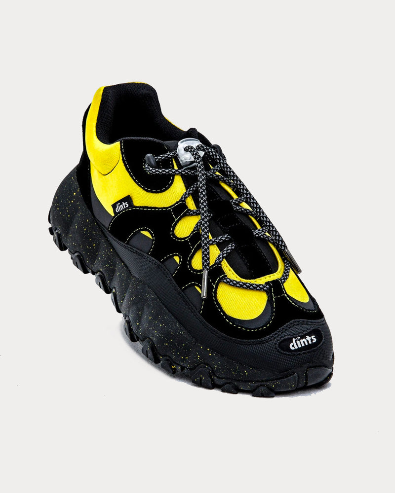 Clints Inc Sting Black / Electric Yellow Low Top Sneakers - 2