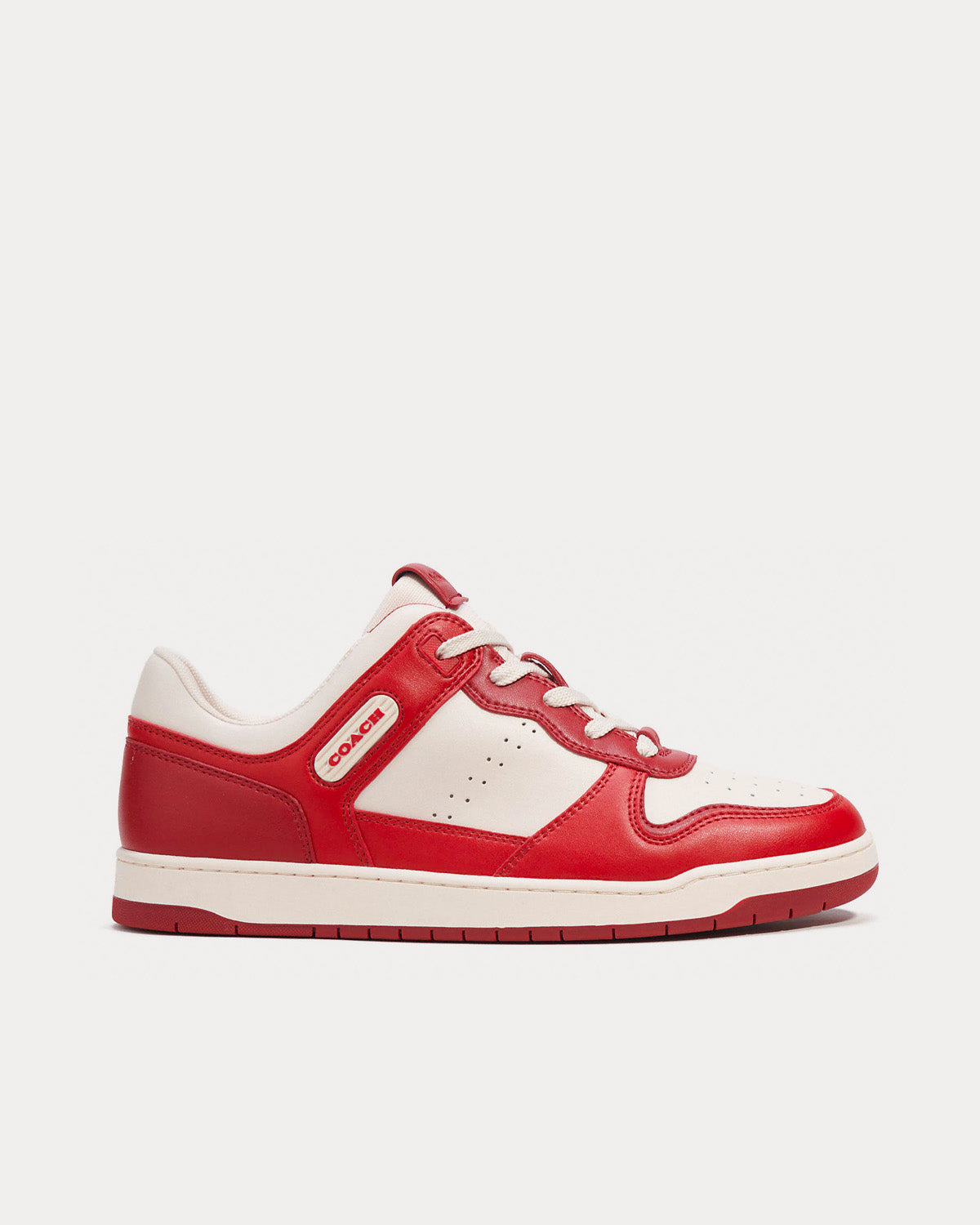 Shops red coach sneakers