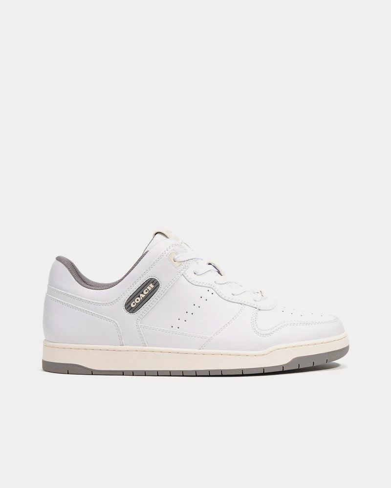 Coach C201 Optic White / Heather Grey Low Top Sneakers - 1