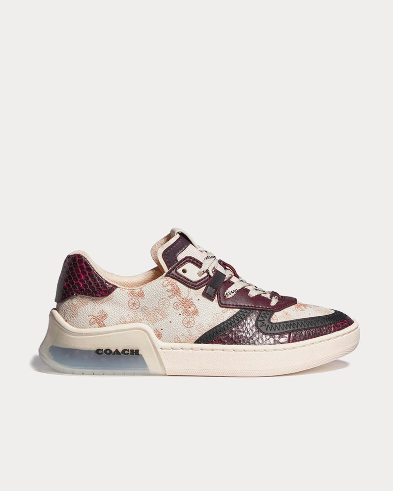 Coach x Basquiat Citysole Court Ivory & Wine Low Top Sneaker Sneaker - 1