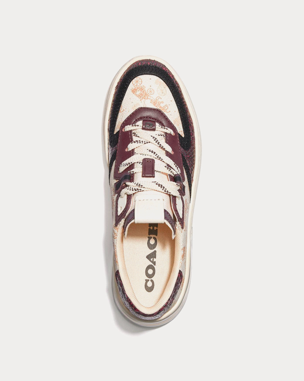 Coach x Basquiat Citysole Court Ivory & Wine Low Top Sneaker Sneaker - 3