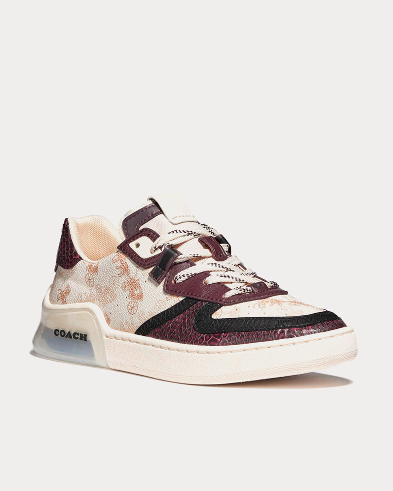 Coach x Basquiat Citysole Court Ivory & Wine Low Top Sneaker Sneaker - 2