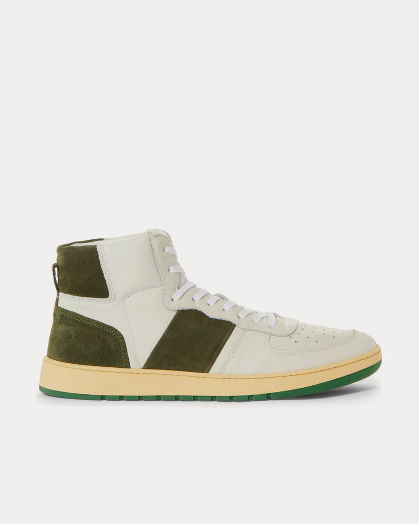 Collegium Pillar Destroyer White / Green High Top Sneaker - Sneak in Peace