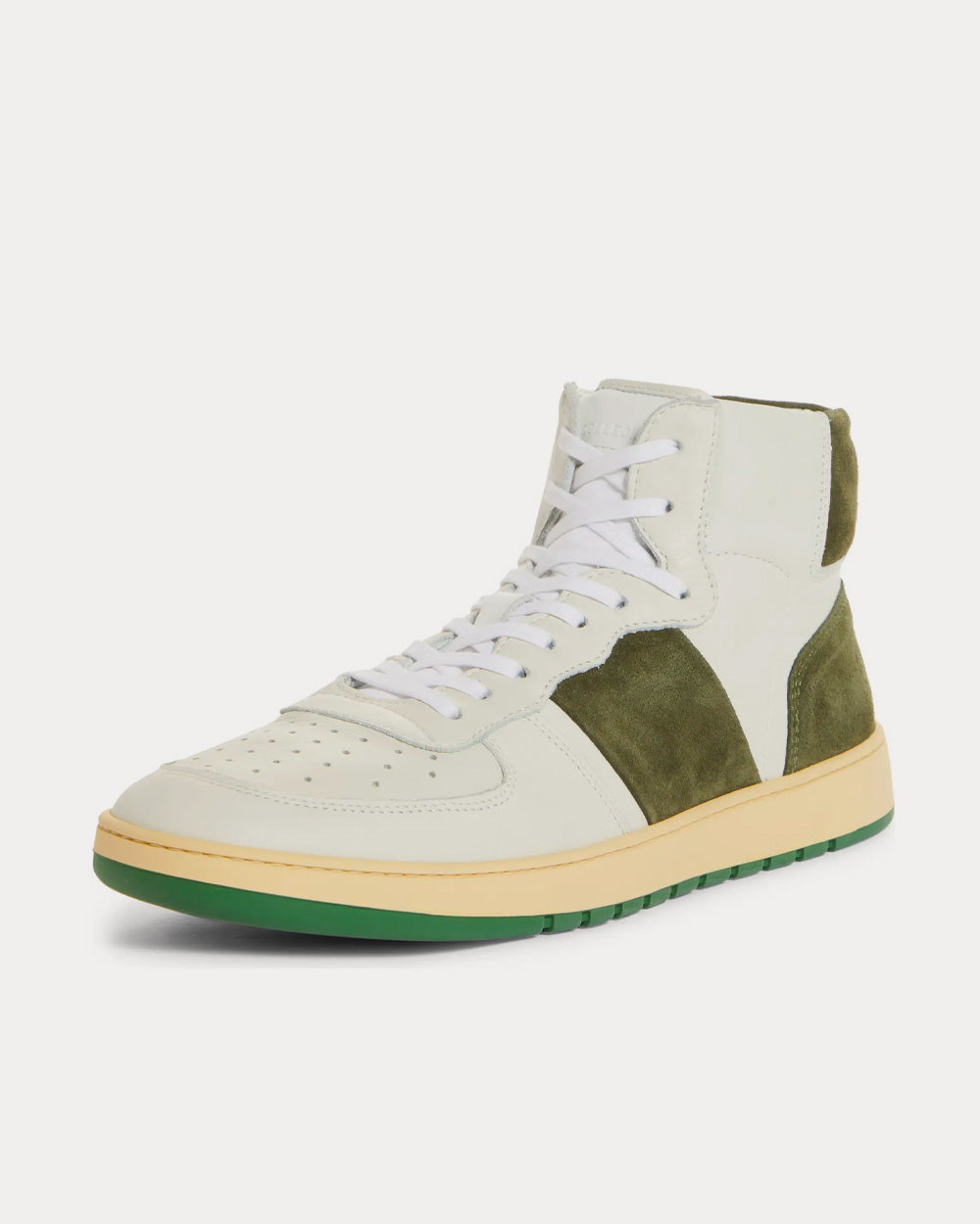 Collegium Pillar Destroyer White / Green High Top Sneaker - 3