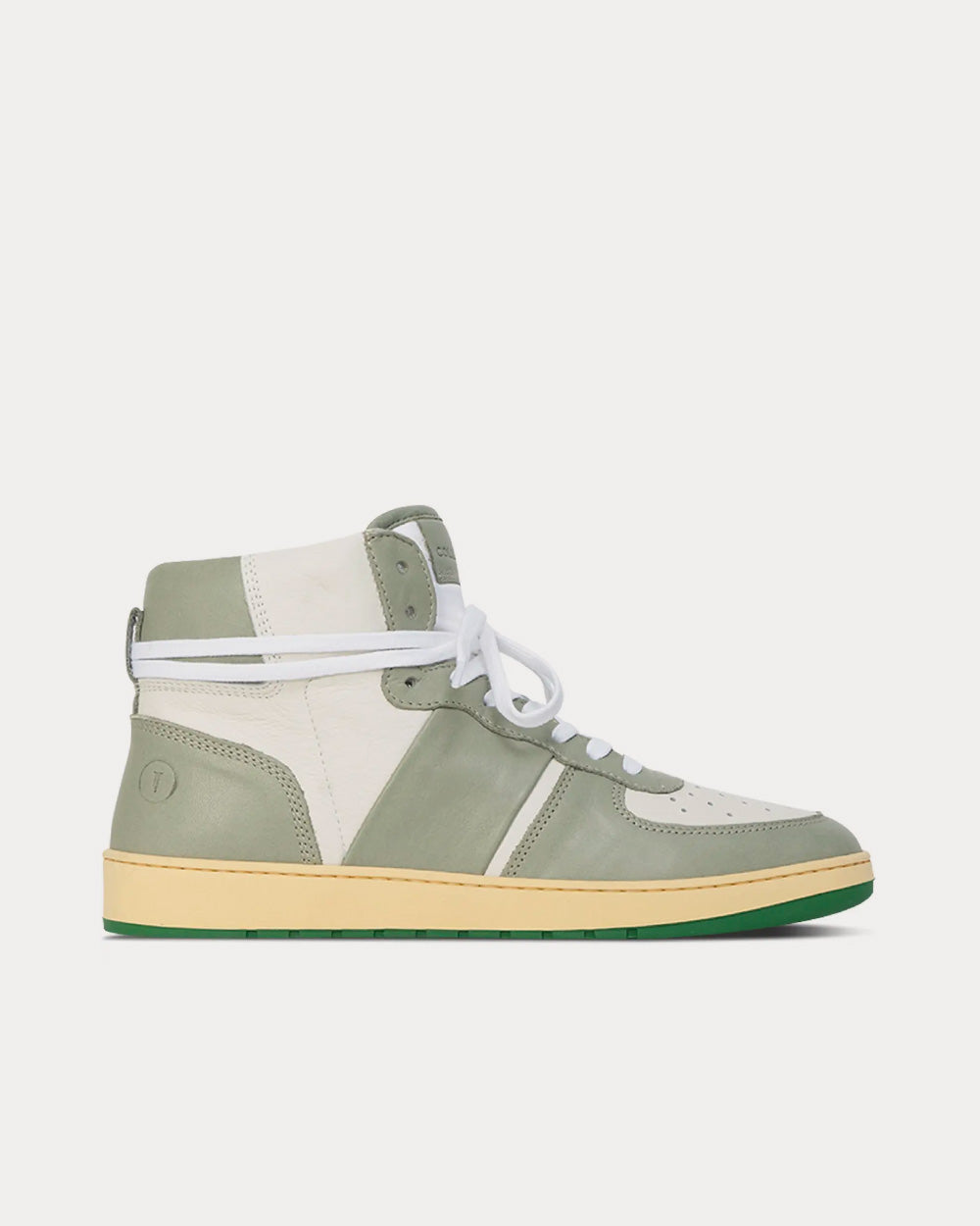 Collegium Pillar Destroyer White / Sage High Top Sneakers - 1