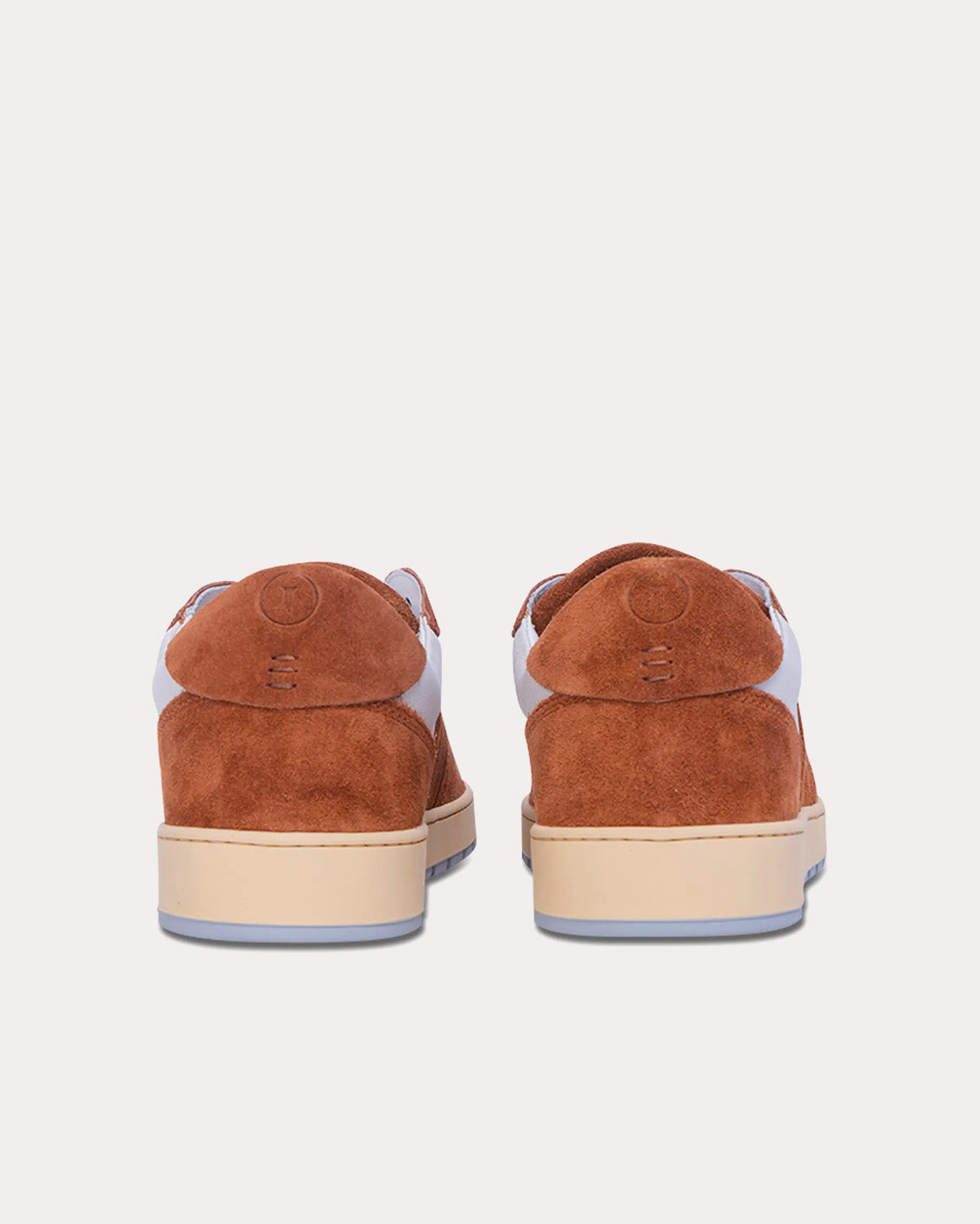 Collegium Pillar Destroyer Suede White / Cognac Low Top Sneaker - 3