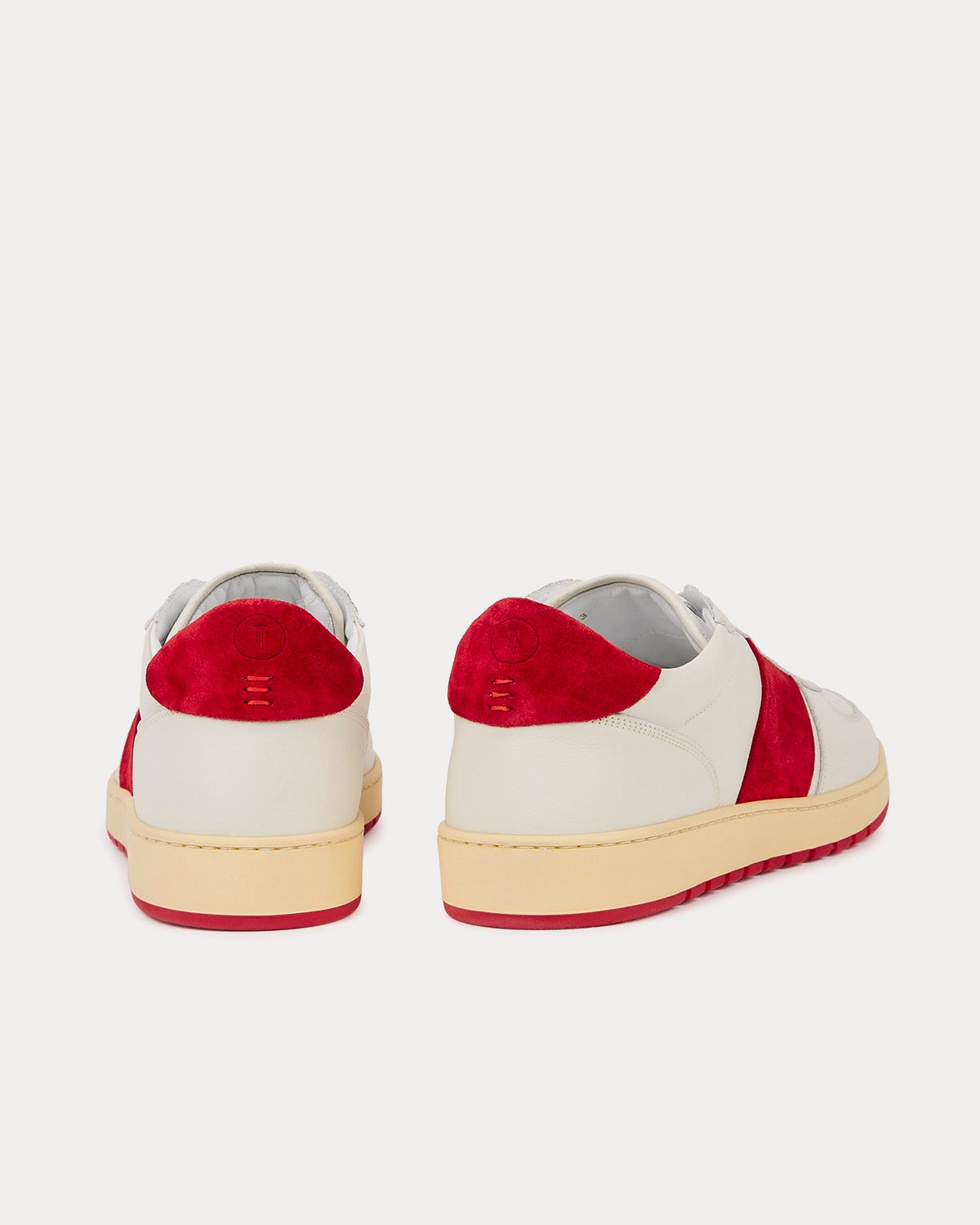 Collegium Pillar Destroyer White / Red Low Top Sneaker - 3