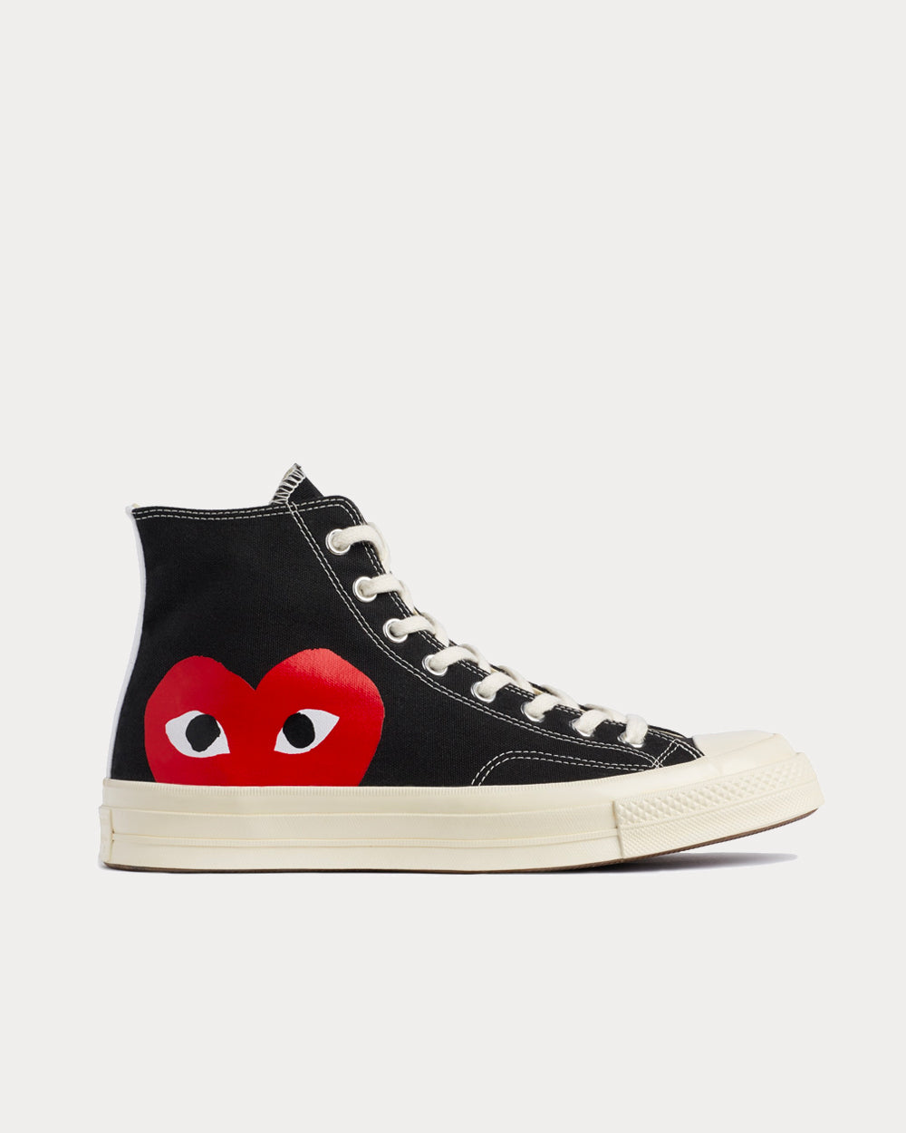 Converse x Comme des Garçons PLAY Chuck Taylor All Star 70 Ox Black High Top Sneakers - 1