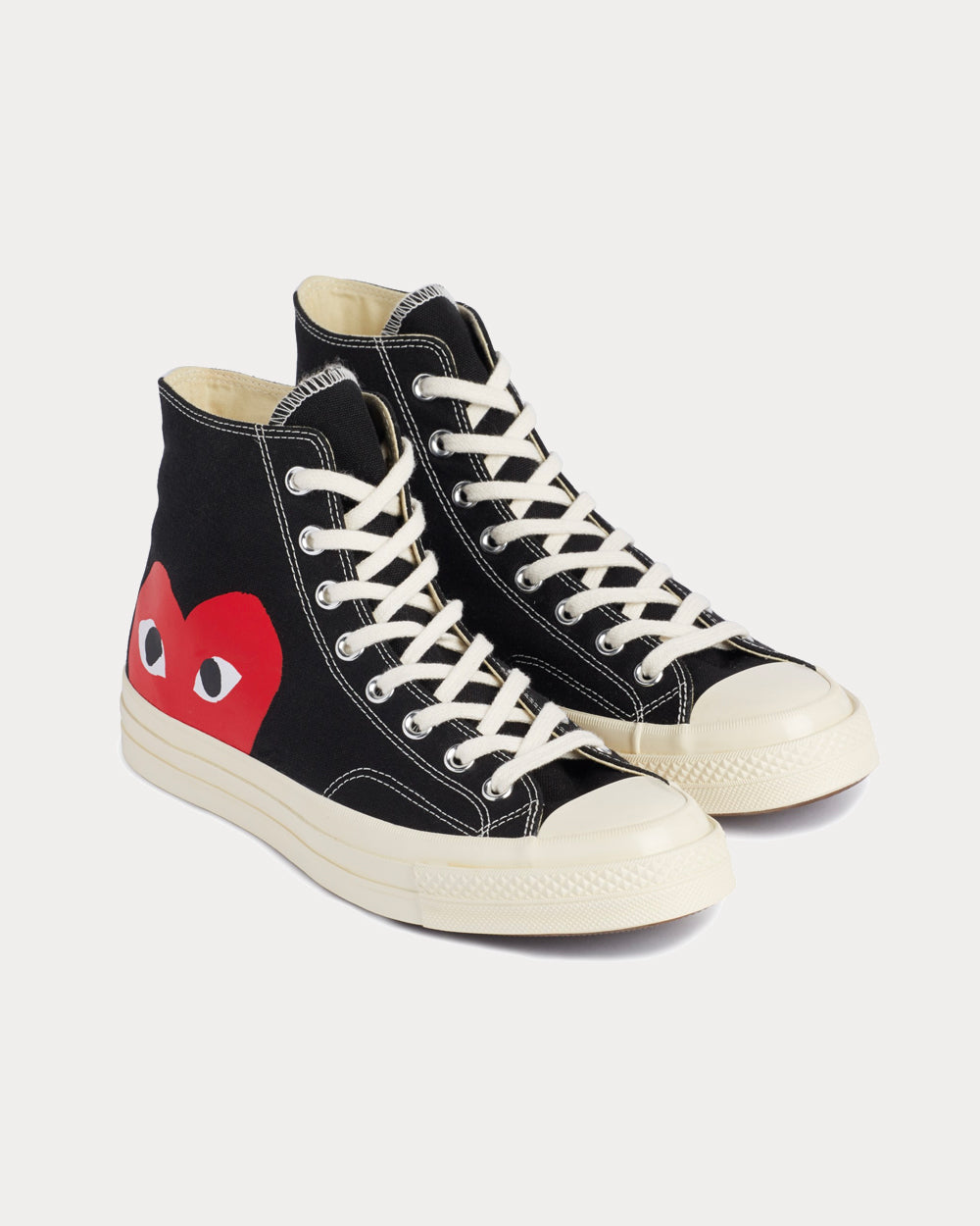 Converse x Comme des Garçons PLAY Chuck Taylor All Star 70 Ox Black High Top Sneakers - 2