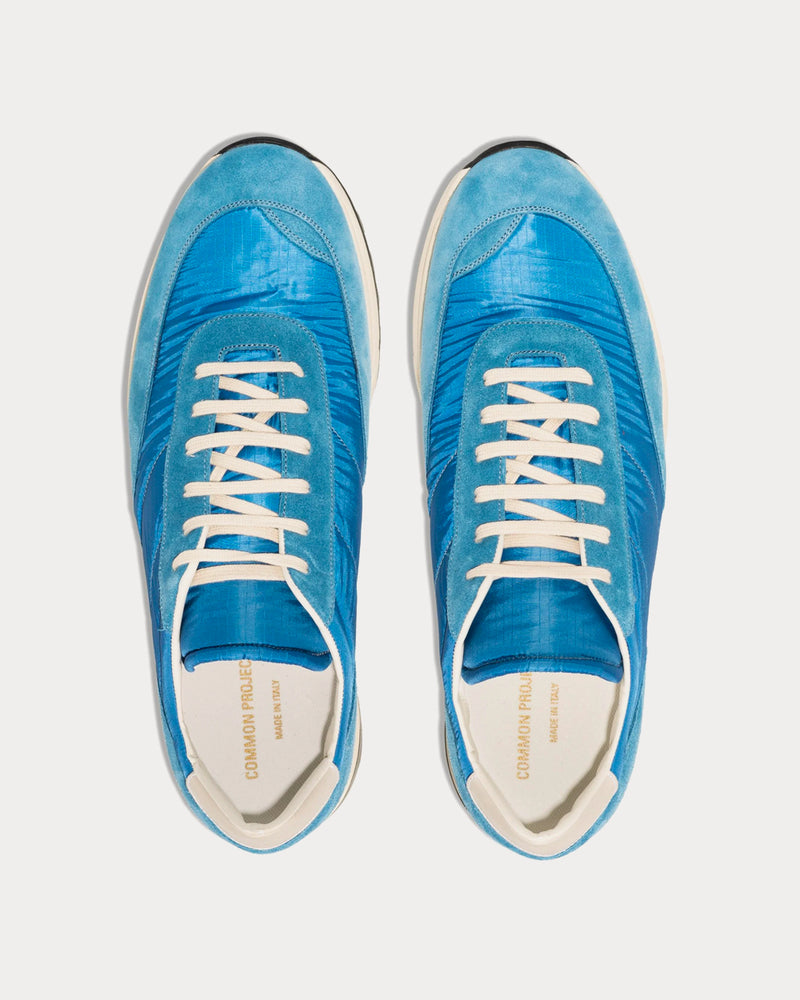 Common Projects Track Classic Suede Blue Low Top Sneakers - 2