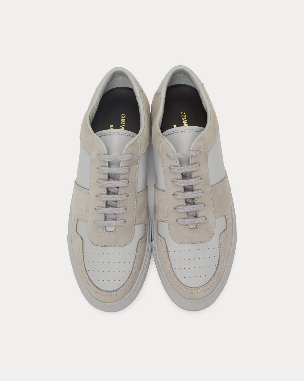 Common Projects BBall Leather Grey Low Top Sneakers - 2