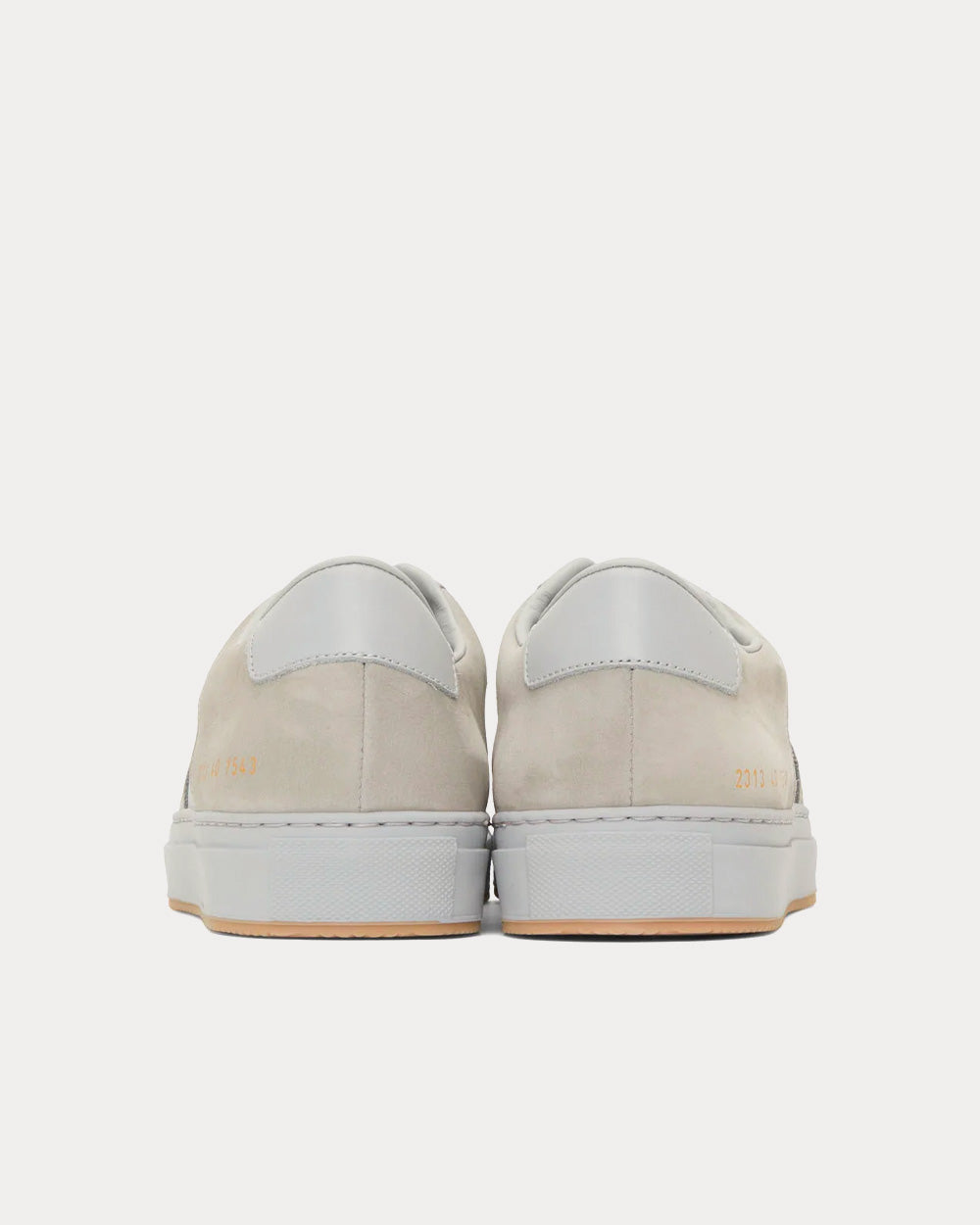 Common Projects BBall Leather Grey Low Top Sneakers - 3