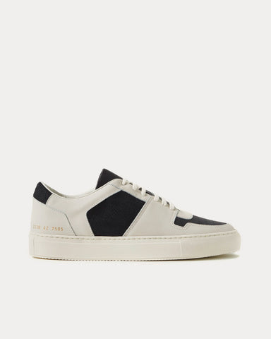 Common Projects BBall Decades Mesh and Leather Light Grey Low Top Sneakers