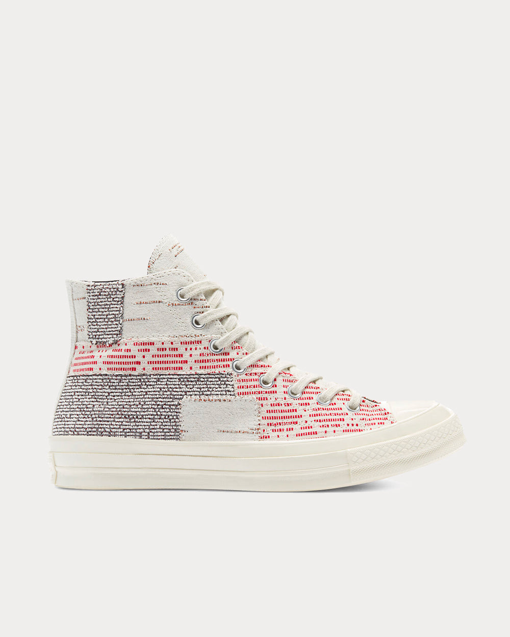 Converse Patchwork Chuck 70 Twill / Light Grey / Egret High Top Sneakers - 1