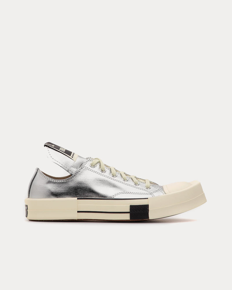 Converse x Rick Owens DRKSHDW Chuck 70 Silver / Egret / Black Low Top Sneakers - 1