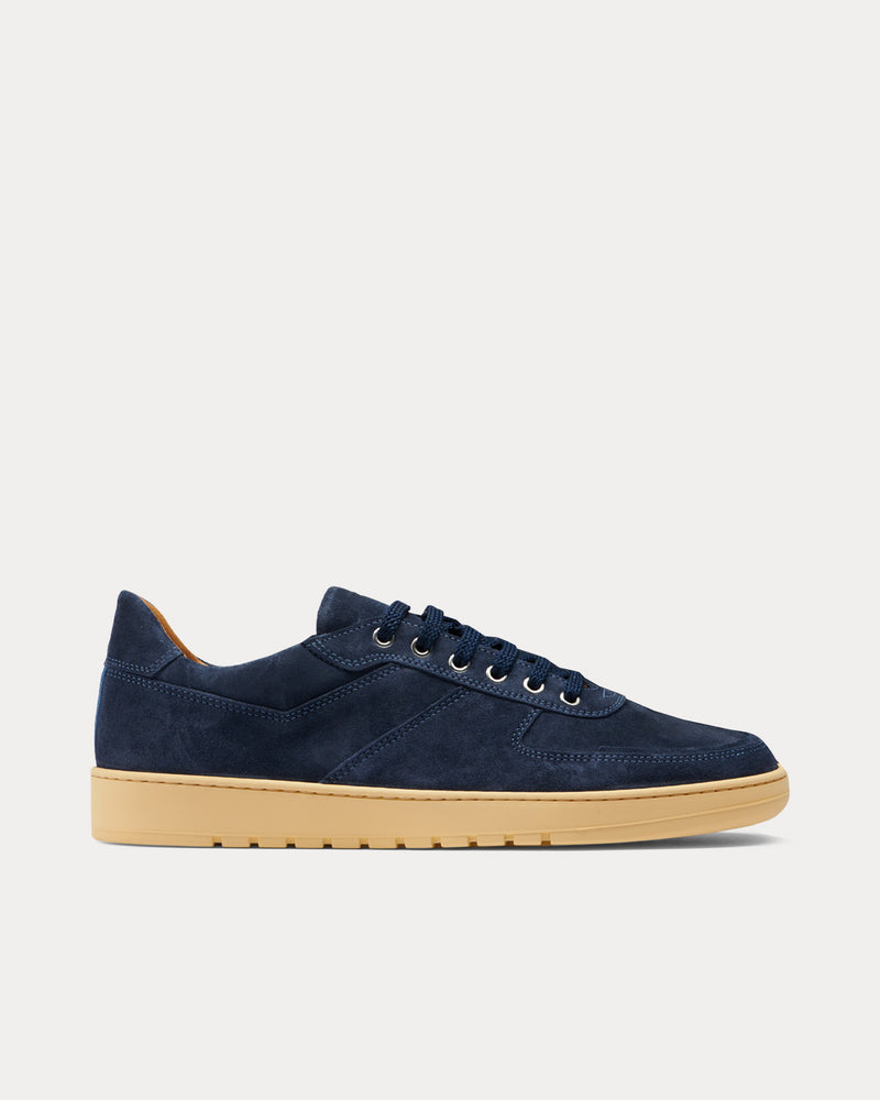 CQP Center Washed Navy Low Top Sneakers - 1