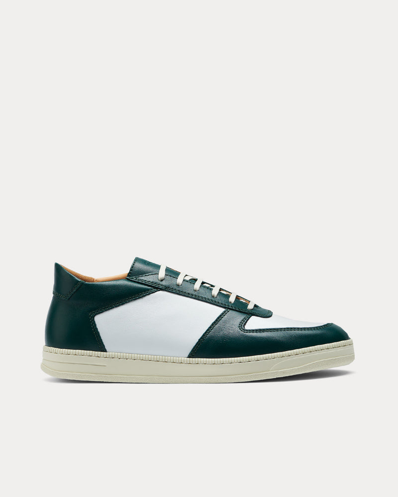 CQP Cingo White / Bottle Green Low Top Sneakers - 1