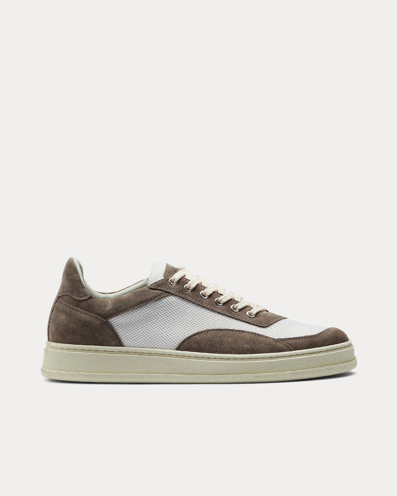 CQP Meander White / Brown Low Top Sneakers - 1