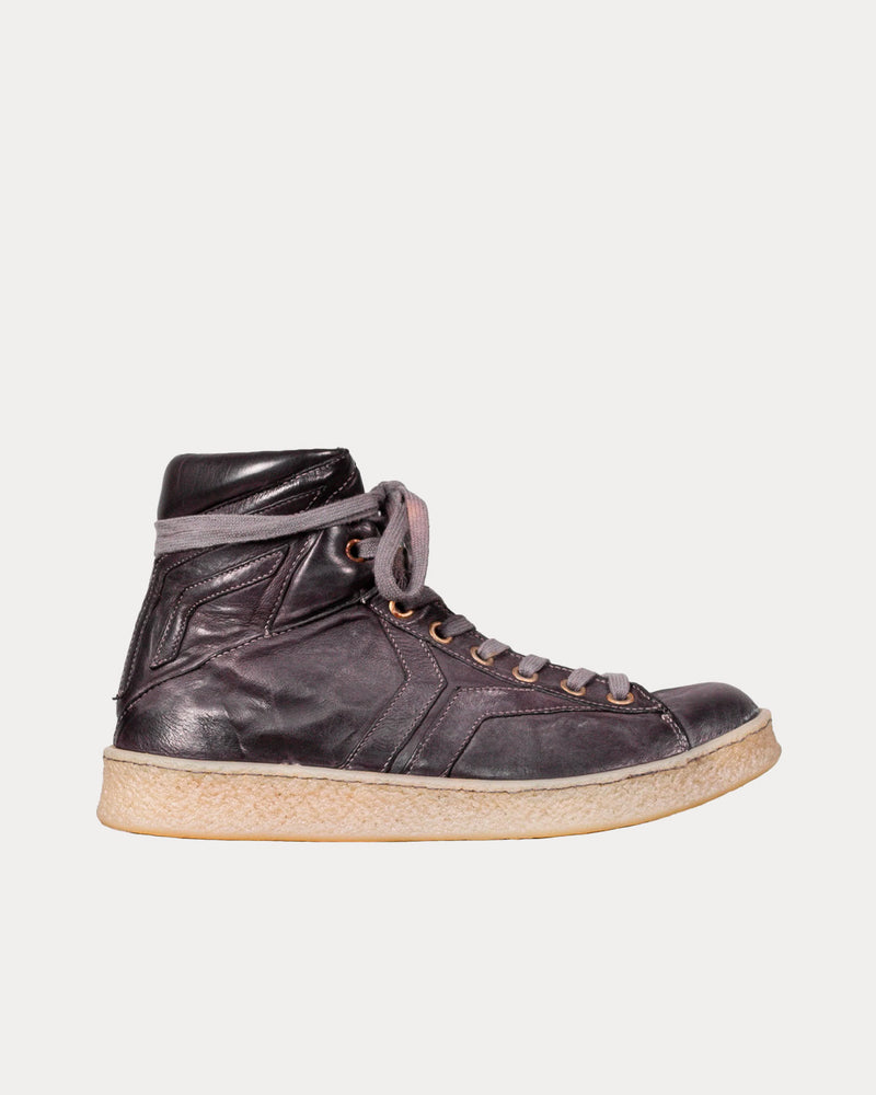 Culture of Brave Grit Black Mid Top Sneakers - 1