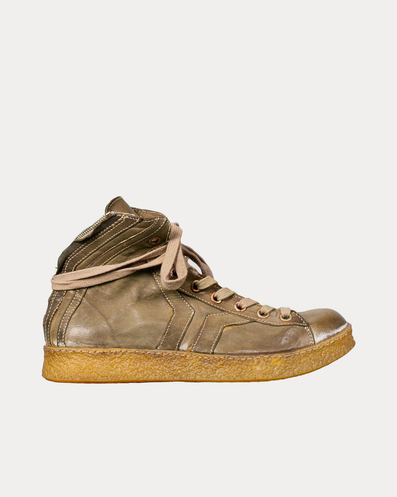 Culture of Brave Grit Olive Mid Top Sneakers - 1