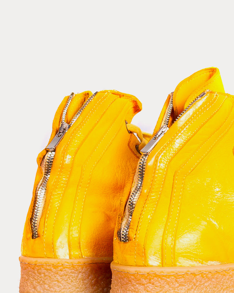 Culture of Brave Grit Yellow Mid Top Sneakers - 4