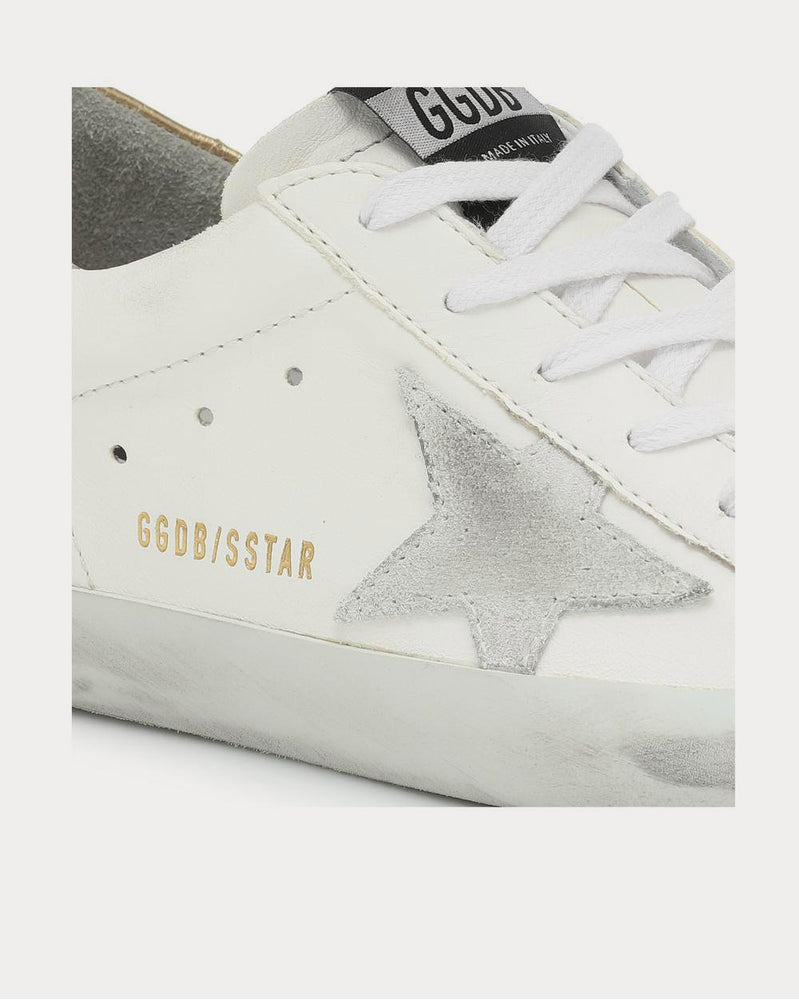 Golden Goose Superstar leather White Leather-Washed Gold Low Top Sneakers - 4