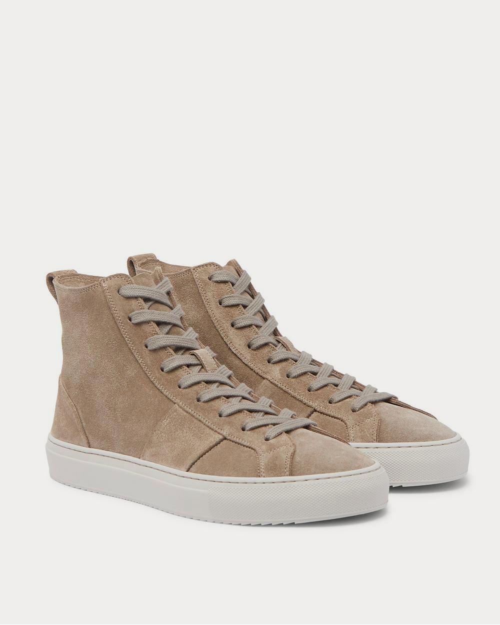 Mr P. Larry Suede  Taupe high top sneakers - 2