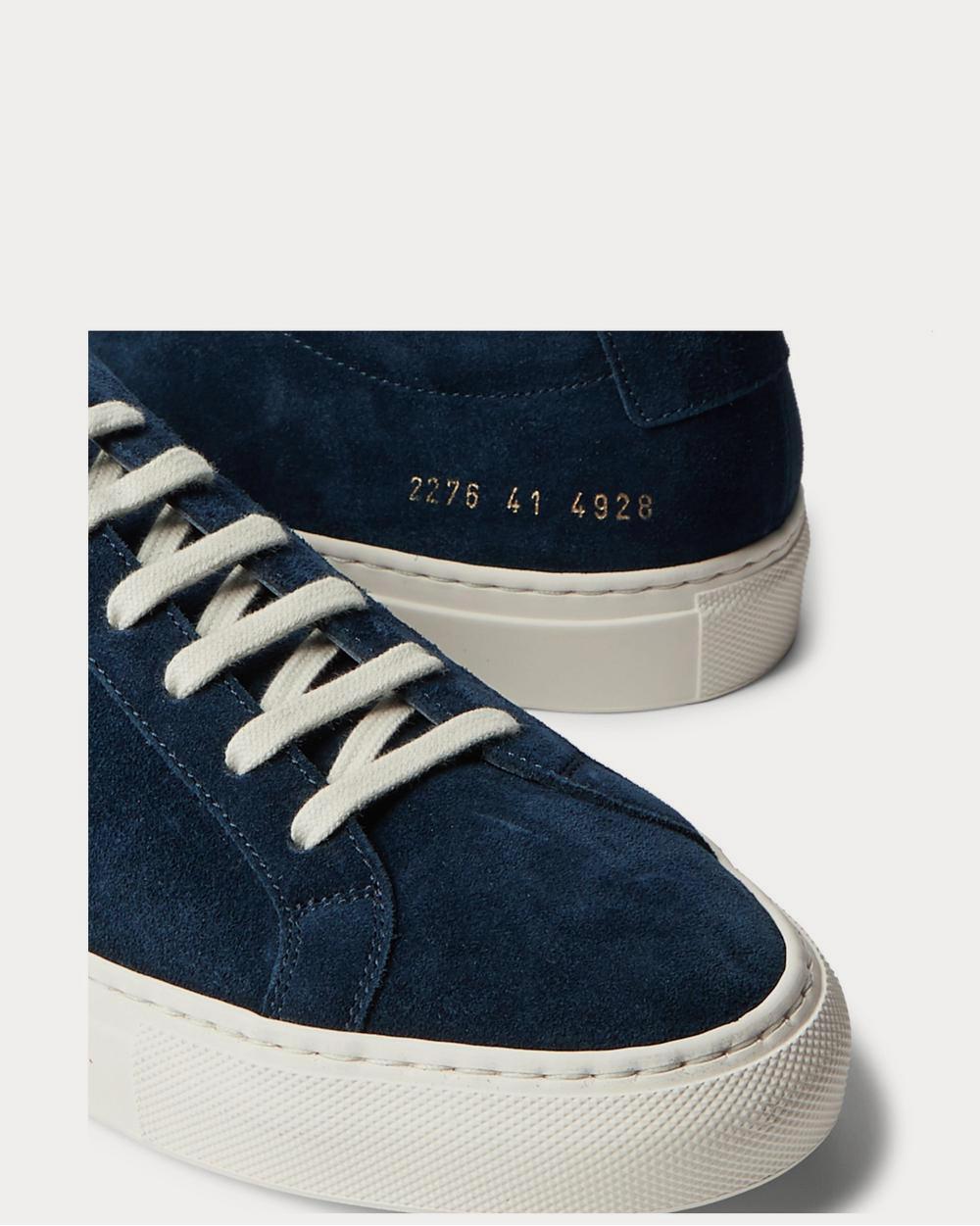 Common Projects Achilles Suede  Navy low top sneakers - 4