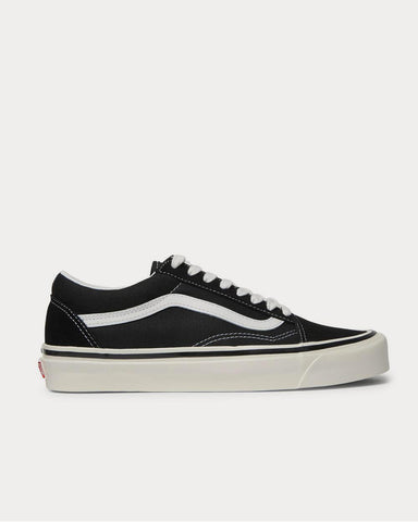 Vans Old Skool 36 DX Leather-Trimmed Canvas and Suede  Black low top sneakers