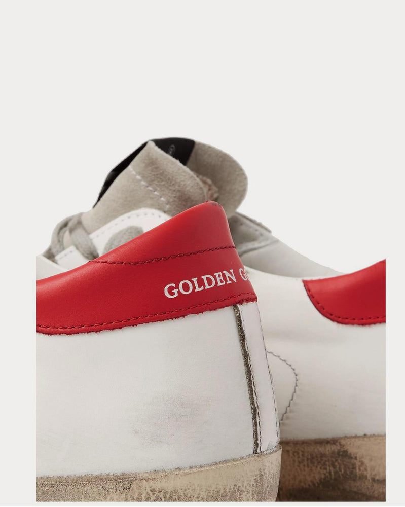 Golden Goose Superstar Distressed Leather and Suede  White low top sneakers - 5