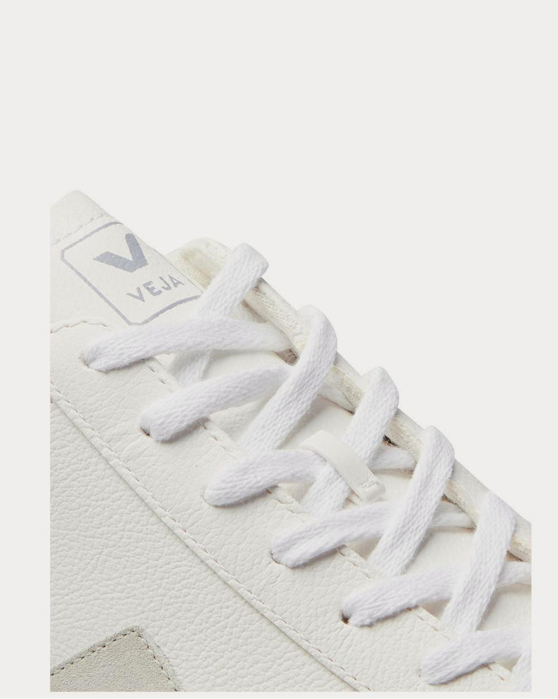 Veja Campo Suede-Trimmed Leather  White low top sneakers - 4