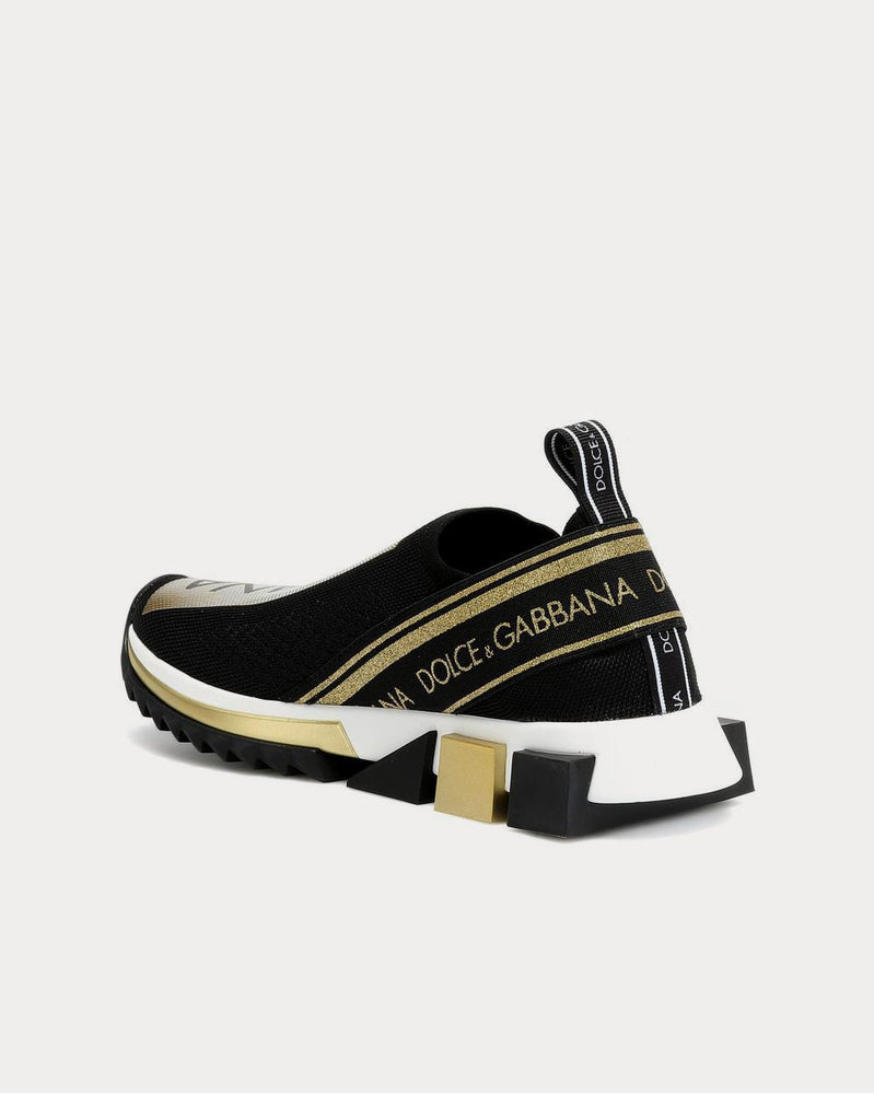 Dolce & Gabbana Sorrento black gold Low Top Sneakers - 3