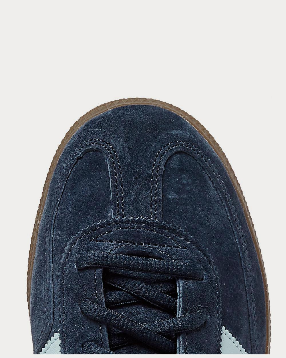 Adidas Handball Spezial Leather-Trimmed Suede  Navy low top sneakers - 5