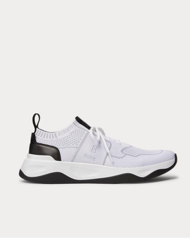 Berluti Leather-Trimmed Mesh  White low top sneakers - 1