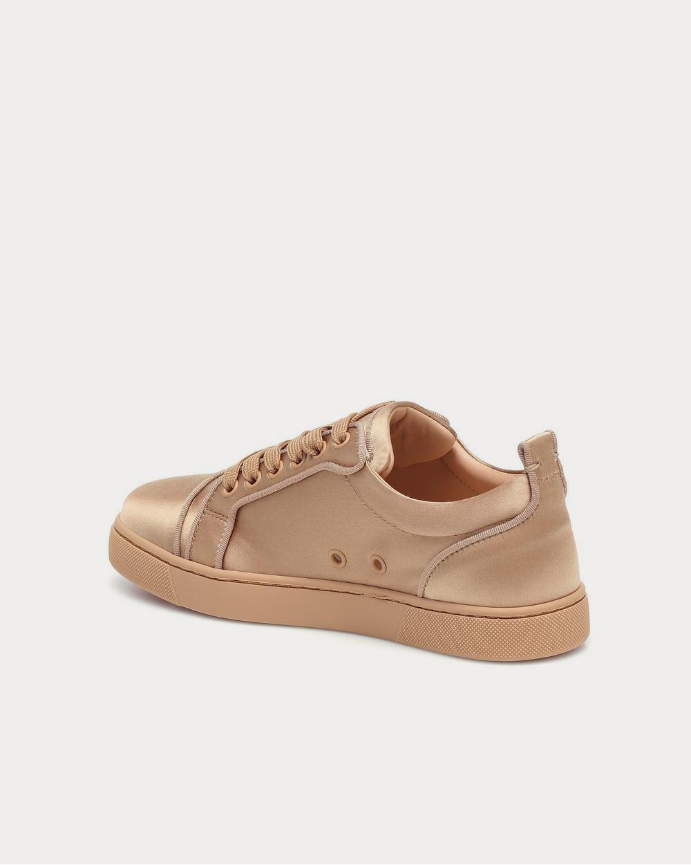 Christian Louboutin Louis Junior silk-satin Nude 3 Low Top Sneakers - 3