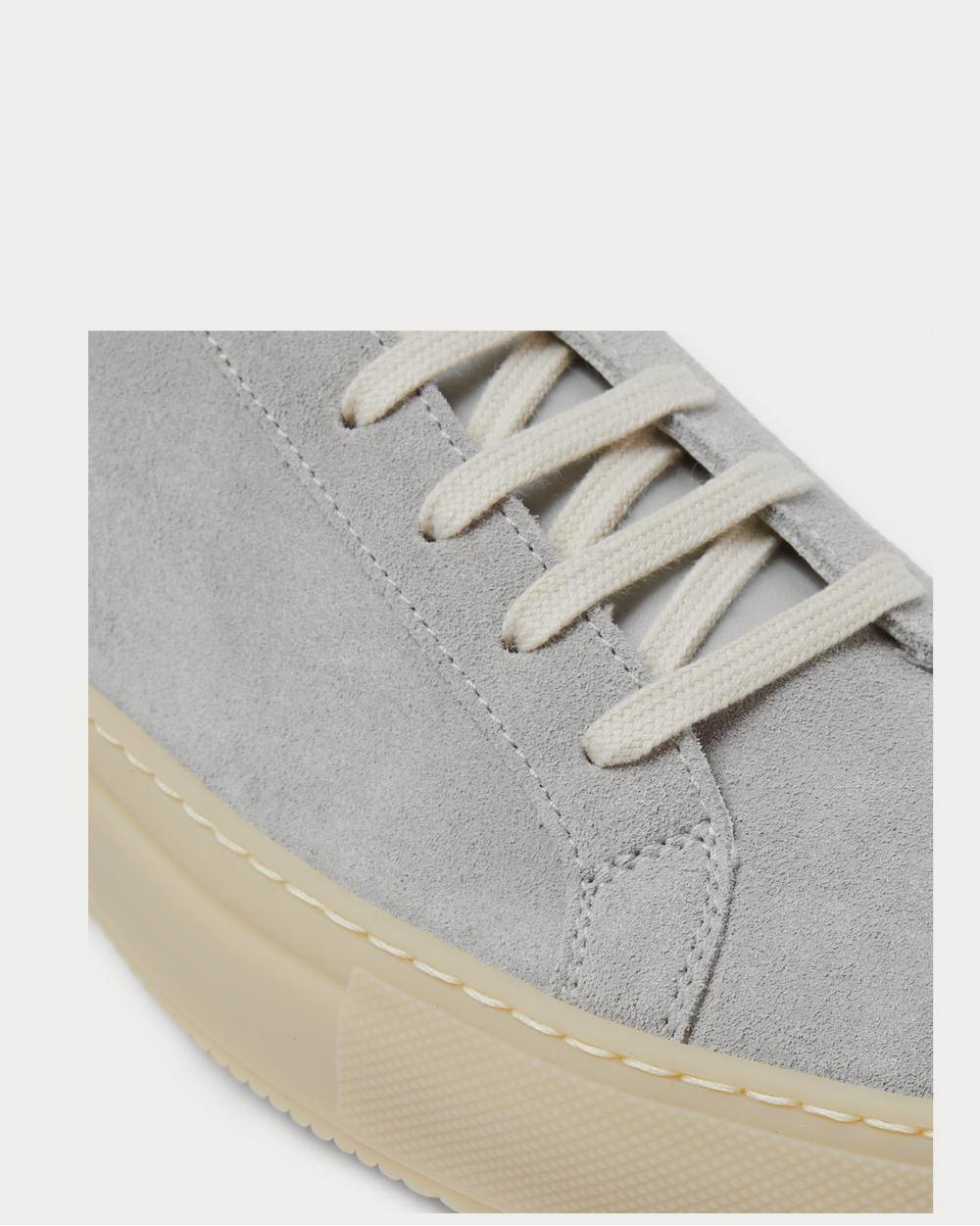 Common Projects Achilles Suede and Leather  Gray low top sneakers - 4