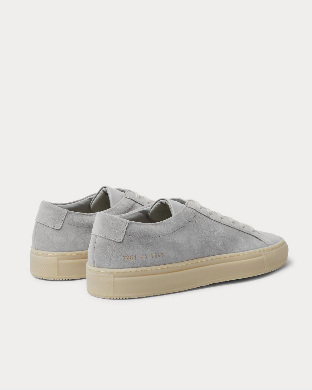 Common Projects Achilles Suede and Leather  Gray low top sneakers - 3