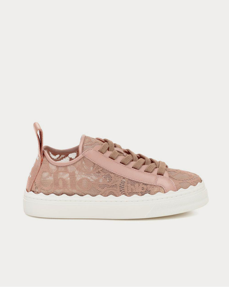 Chloé Lauren lace Pink Tea Low Top Sneakers - 1