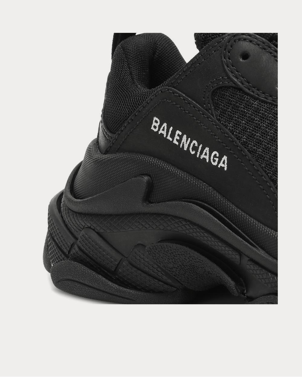 Balenciaga Triple S Black Low Top Sneakers - 4