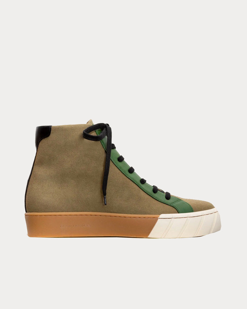 Dear Frances Seek Khaki High Top Sneakers - 1