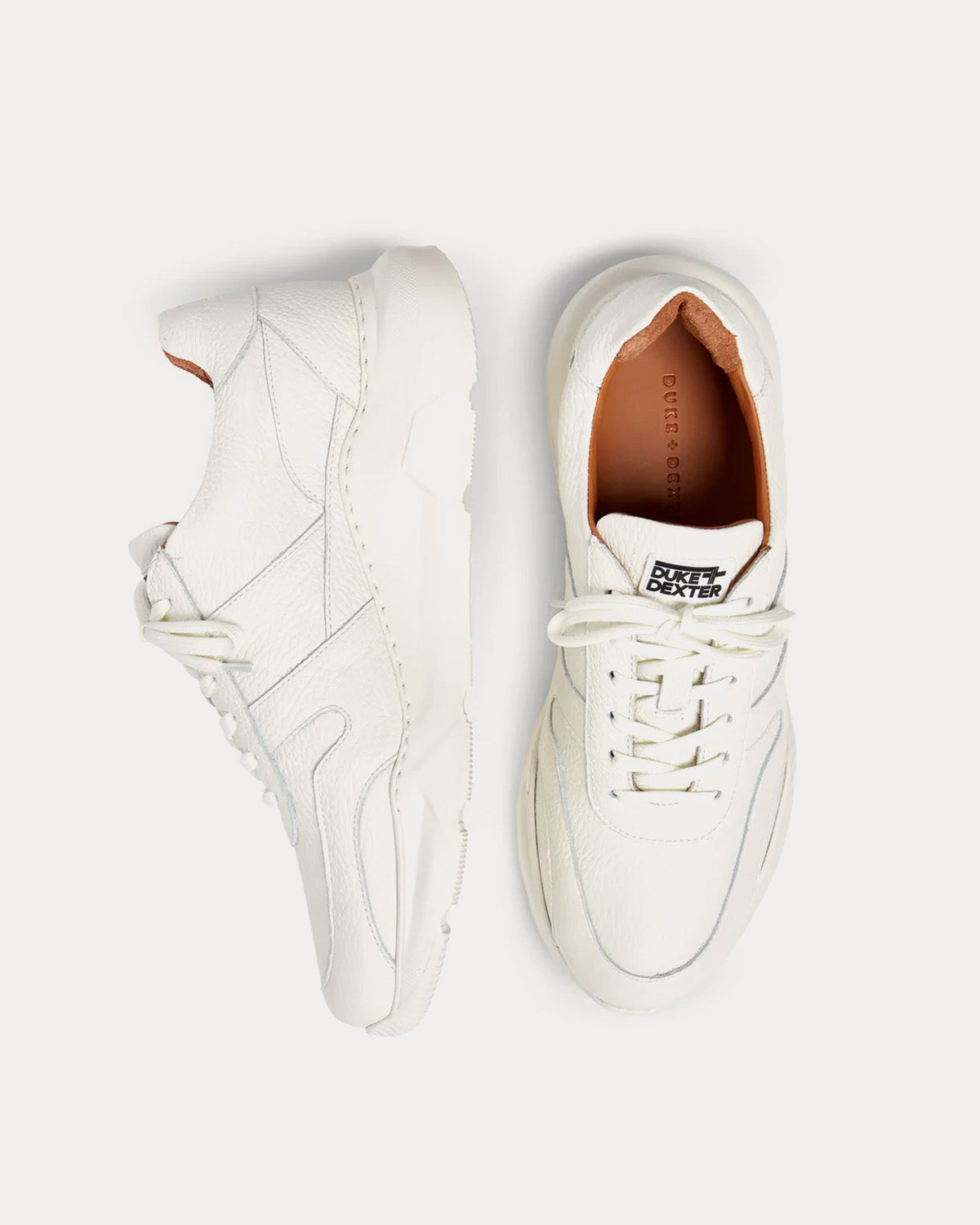 Duke + Dexter Christie White Low Top Sneakers - 2