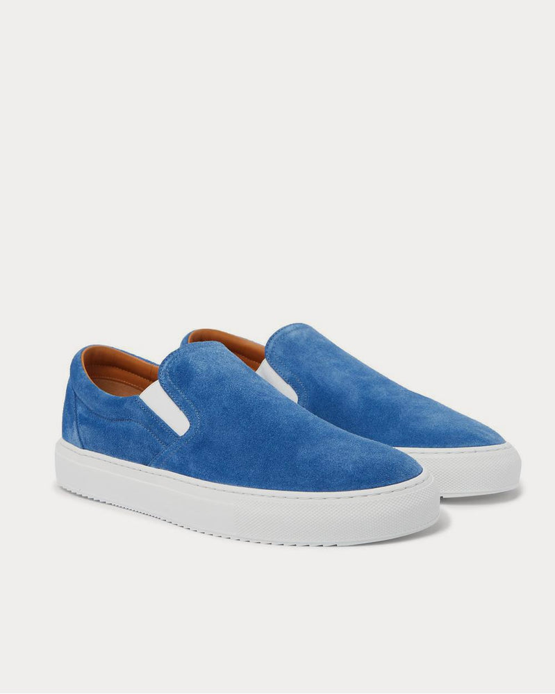 Mr P. Larry Suede Slip-On  Blue low top sneakers - 2