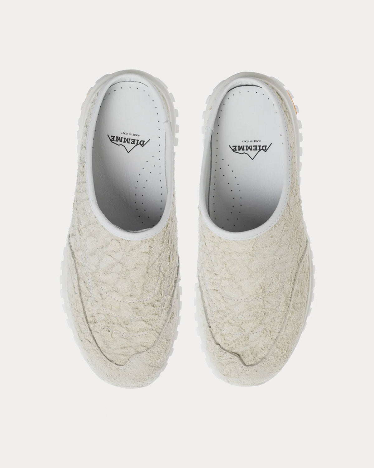 Diemme Maggiore Crackled White Slip On Sneakers - 2