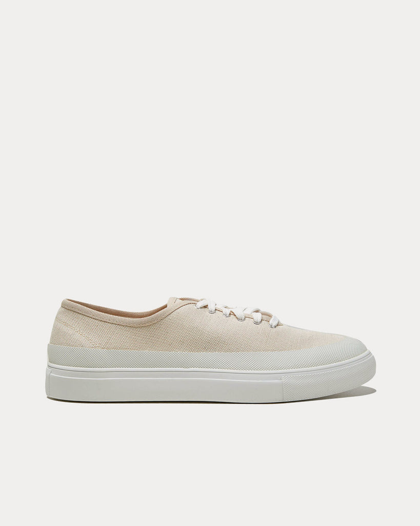 Beige canvas clearance sneakers