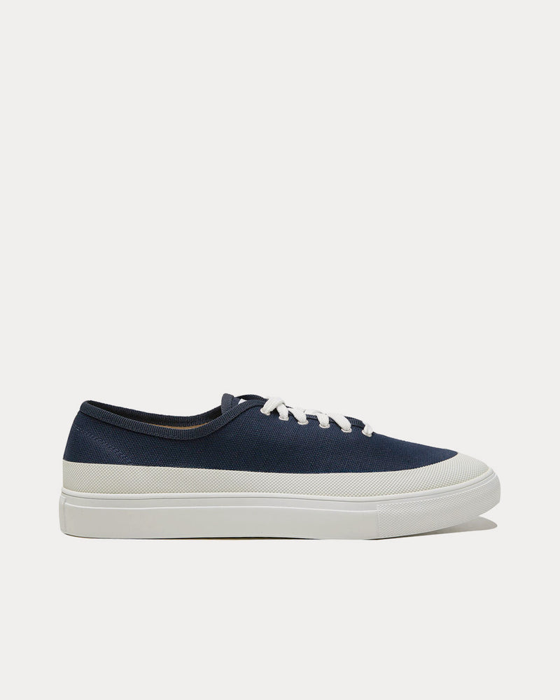 Diemme x Slowear Canvas Navy Low Top Sneakers - 1