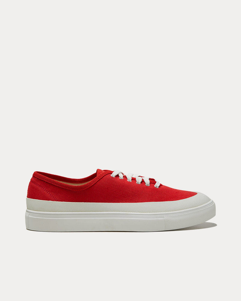 Diemme x Slowear Canvas Red Low Top Sneakers - 1