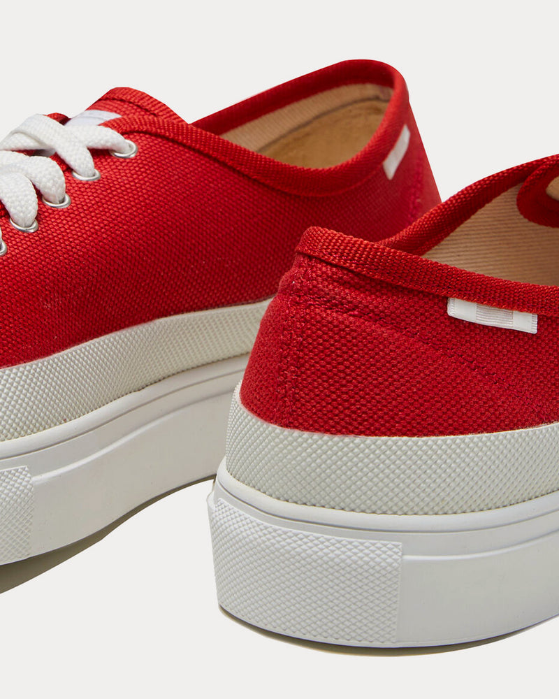 Diemme x Slowear Canvas Red Low Top Sneakers - 2